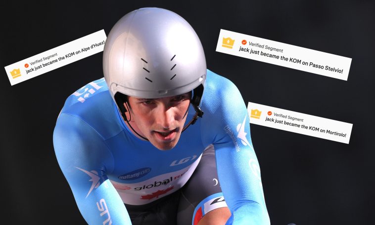 Ciclista aficionado en conversaciones con cuatro equipos WorldTour después de los actos heroicos de Strava KOM