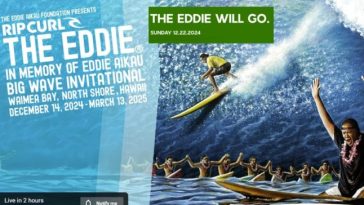 El Eddie es el principal evento del deporte del surf: el Super Bowl del surf. El Eddie Big Wave Invitational celebra el linaje actual de surfistas de olas grandes, así como los que vinieron antes. La leyenda de Eddie Aikau es una parte importante de la cultura hawaiana. Eddie Aikau era un atleta de campeonato, un barquero y un hombre de familia que realmente se preocupaba por los demás. Eddie no fue sólo el primer salvavidas en Waimea Bay; Fue el primer salvavidas de toda la costa norte y salvó a más de 500 personas a lo largo de su carrera. Eddie desafiaba las olas que a menudo alcanzaban los 30 pies o más, cuando nadie más salía. Es importante mantener vivo su legado e inspirar a la próxima generación a vivir como lo hizo Eddie. La 39.ª edición anual del Eddie Big Wave Invitational tiene como objetivo centrarse en la cultura hawaiana, con el objetivo de compartir las historias y el legado de Hawái con el mundo. Con el valle de Waimea extendiéndose detrás de la bahía de Waimea, esta es un área rica en importancia cultural histórica hawaiana.