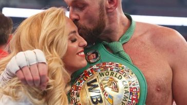 Tyson Fury ha revelado que no ha hablado con su esposa Paris (izquierda) durante los últimos tres meses.