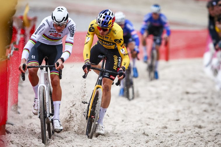 Mira a Wout van Aert y Mathieu van der Poel en el primer choque de ciclocross: transmisiones en vivo de Exact Cross Loenhout