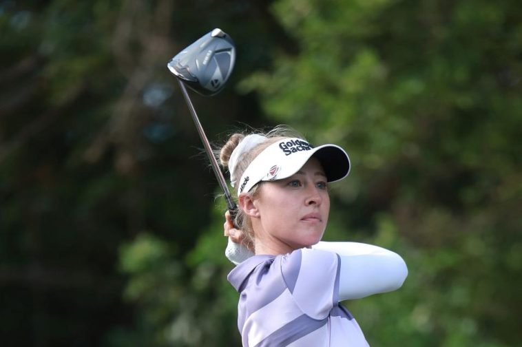 El conductor TaylorMade de Nelly Korda en el Grant Thornton Invitational parece ser un Qi35 Max aún por lanzarse. (Foto de Carmen Mandato/Getty Images)