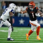 El receptor de los Cincinnati Bengals, Ja'Marr Chase, contra Dallas