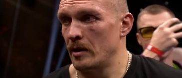 Oleksandr Usyk le dio crédito a su esposa Katerina por ayudarlo a vencer a Tyson Fury el sábado por la noche.