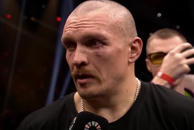 Oleksandr Usyk le dio crédito a su esposa Katerina por ayudarlo a vencer a Tyson Fury el sábado por la noche.