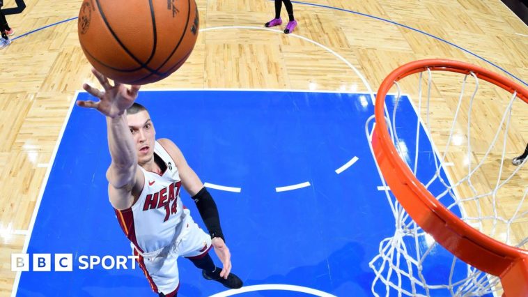 Tyler Herro scores for Miami Heat