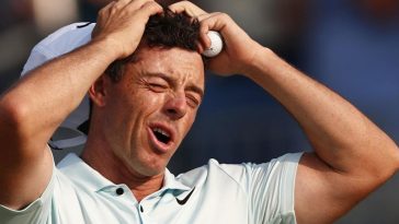 Rory McIlroy reacciona al perderse la oportunidad de ganar el US Open después de un colapso tardío