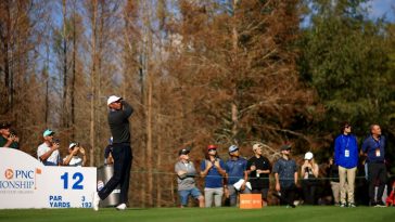 Woods está compitiendo en su primer torneo desde que se sometió a una cirugía de espalda en septiembre. -Mike Ehrmann/Getty Images