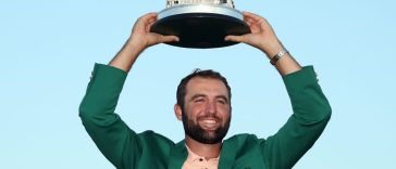 Scheffler ganó el Torneo Masters 2024 durante un año de montaña rusa. -Warren Little/Getty Images