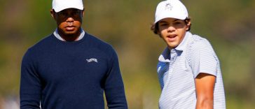 Tiger Woods y su hijo Charlie