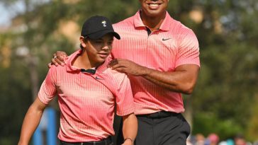 Charlie Woods y Tiger Woods