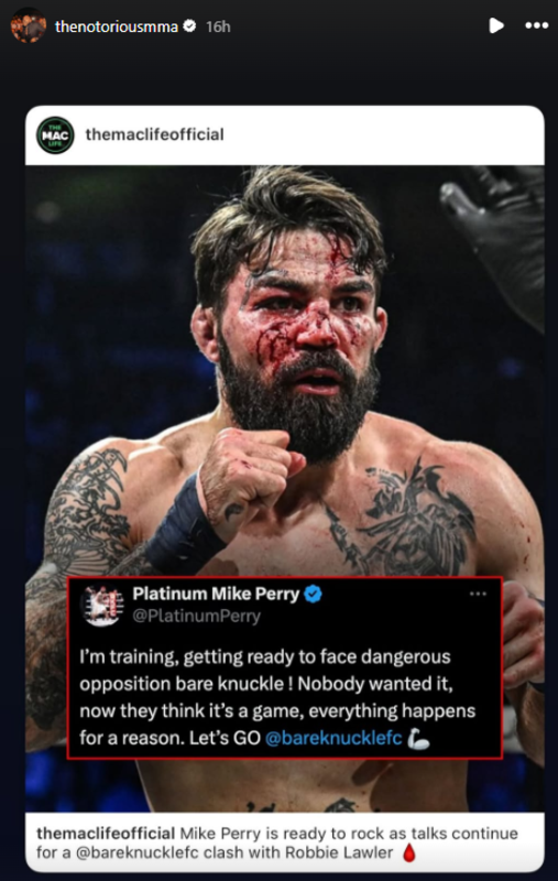 Conor McGregor pone fin a la disputa con Mike Perry en medio de un torneo de $25 millones