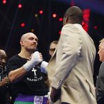 Daniel Dubois salta a la cara de Oleksandr Usyk momentos después de vencer nuevamente a Tyson Fury para exigir su revancha después del 'robo' en 2023, y a los fanáticos les encanta la respuesta del ucraniano.