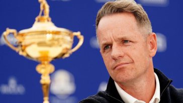 Luke Donald mira fijamente la Ryder Cup