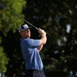 Patrick Fishburn disparó un 65 para compartir el liderato en la etapa intermedia del Sony Open del PGA Tour en Hawaii el viernes (Maddie Meyer)