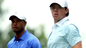 Tiger Woods y Rory McIlroy esperan que su nuevo circuito cubierto con tecnología Tomorrow's Golf League sea un éxito entre los profesionales y fanáticos del tour (Andrew Redington)