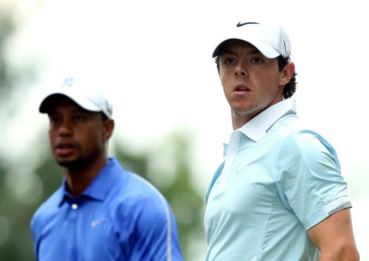 Tiger Woods y Rory McIlroy esperan que su nuevo circuito cubierto con tecnología Tomorrow's Golf League sea un éxito entre los profesionales y fanáticos del tour (Andrew Redington)