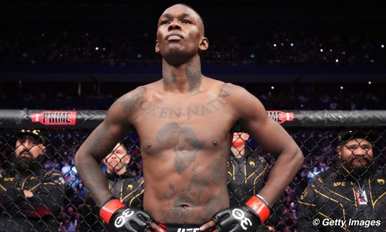 Israel Adesanya enfrentando un skid raro