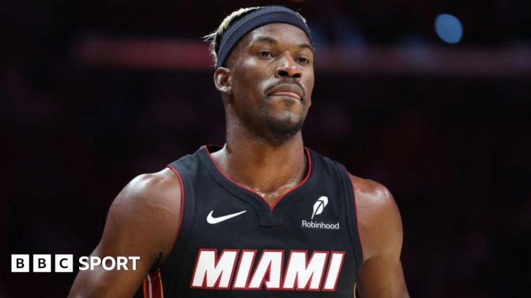 Jimmy Butler playing for the Miami Heat