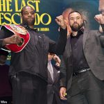 Daniel Dubois (izquierda) y Joseph Parker se enfrentarán en Saudi dentro de cuatro semanas