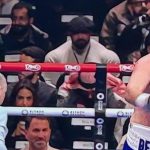 Un hombre misterioso se ha vuelto viral durante la cobertura de Tyson Fury vs Oleksandr Usyk