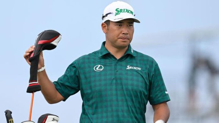 El japonés Hideki Matsuyama se prepara para realizar un tiro el sábado