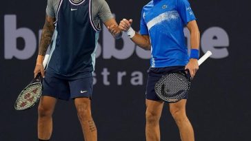 Nick Kyrgios y Novak Djokovic