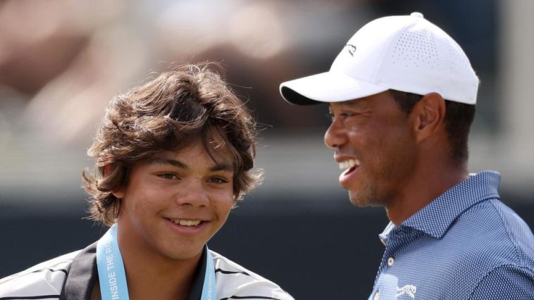 Charlie y Tiger Woods