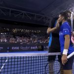 Reilly Opelka y Novak Djokovic, Brisbane 2025