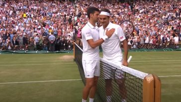 Novak Djokovic y Roger Federer