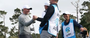 Rory McIlroy y Ludvig Åberg fueron parte del equipo del equipo Europa que ganó la Copa Ryder 2023. - Ezra Shaw/Getty Images