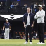 McIlroy y Woods son las principales figuras detrás de TGL. -Rebecca Blackwell/AP