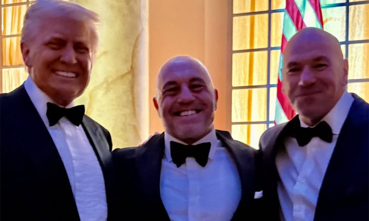 Trump da la bienvenida a Dana White, Joe Rogan y más notables de UFC