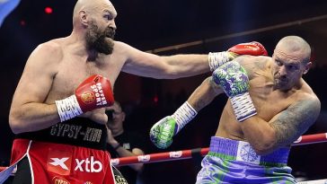 Tyson Fury sufrió una derrota por decisión unánime ante Oleksandr Usyk en Riad el sábado.