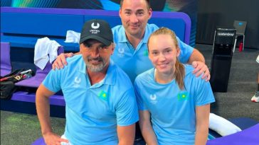 Elena Rybakina, Goran Ivanisevic, Stefan Duell