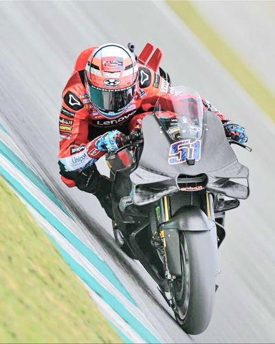 Michele Pirro, 2025 MotoGP Sepang Shakedown Test. Crédito: Instgram/MotoGP.