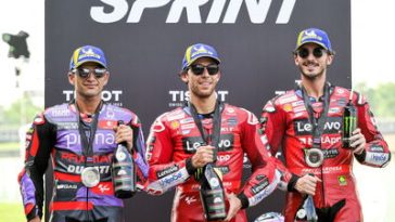 Bastianini, Martin, Bagnaia, 2024 Thai Sprint Race