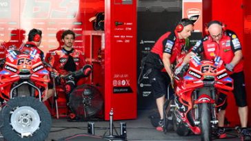 Francesco Bagnaia, Ducati Pits, Buriram MotoGP Test