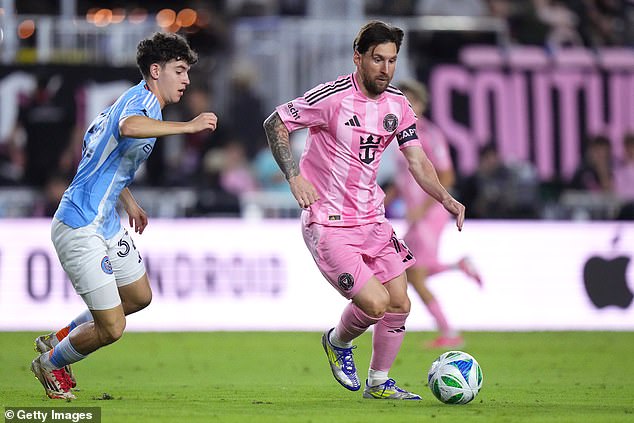 Lionel Messi contó dos asistencias en el empate 2-2 del Inter Miami contra NYCFC en su primer partido de la MLS