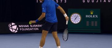 Novak Djokovic Entrena por primera vez desde la lesión en los isquiotibiales