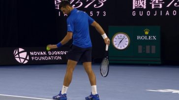 Novak Djokovic Entrena por primera vez desde la lesión en los isquiotibiales