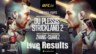 UFC 312: Du Plessis vs. Strickland 2 Resultados en vivo