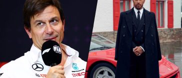 Wolff revela un mensaje que envió a Hamilton después de ver al ex hombre de Mercedes en Ferrari por primera vez