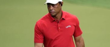 Tiger Woods durante un reciente evento de la Liga de Golf de Mañana (TGL)