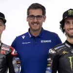 Paolo Pavesio con Fabio Quartararo y Alex Rins.