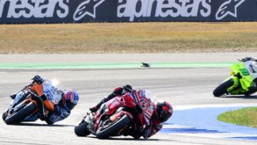 Bagnaia, Ogura, Morbidelli, 2025 Thai Motogp Sprint